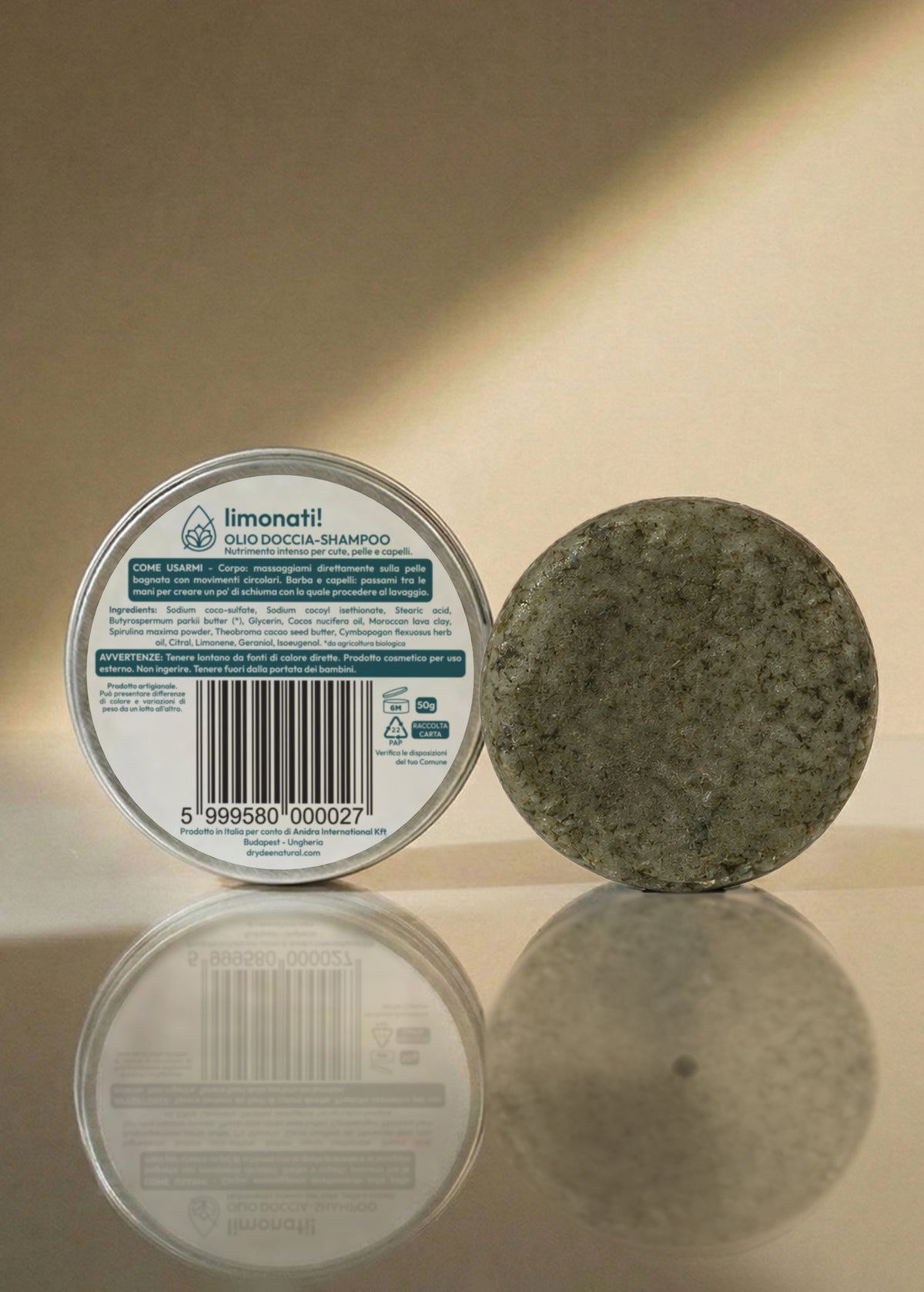Olio doccia-shampoo solido Limonati!