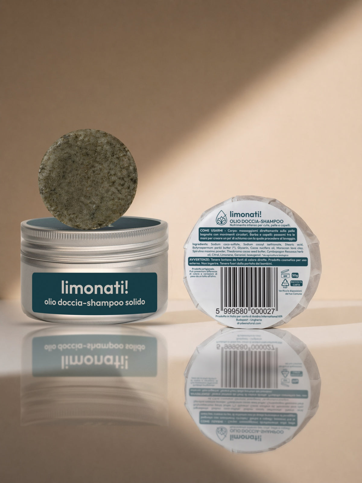 Olio doccia-shampoo solido Limonati!